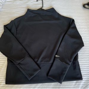 Nike Drifit mock neck sweatshirt black size medium